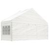 vidaXL Pavillon mit Dach Wei&szlig; 11,15x5,88x3,75 m Polyethylen
