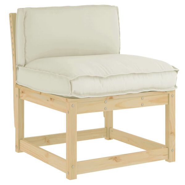 vidaXL Kissen Creme 70 x 40 x 12 cm Oxford-Stoff