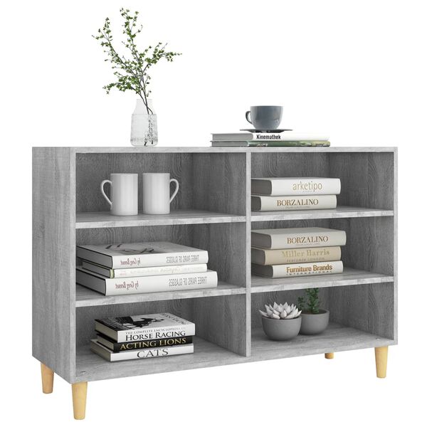vidaXL Sideboard Grau Sonoma 103,5x35x70 cm Holzwerkstoff