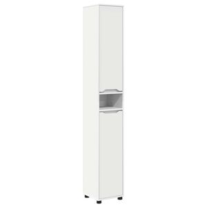 vidaXL Badezimmerschrank Wei&szlig; 30,5 x 30 x 195 cm Holzwerkstoff