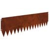 vidaXL Raseneinfassung 10 Stk. 103 x 30 cm Stahl Rostig
