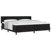 vidaXL Boxspringbett mit Matratze mit Matratze Schwarz 200 x 200 cm