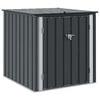 vidaXL Gartenlagerbox Schwarz 101,5 x 107 x 100 cm Stahl