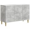vidaXL Sideboard Betongrau 89 x 34,5 x 60 cm Holzwerkstoff