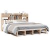 vidaXL Massivholzbett mit Regal ohne Matratze 180x200 cm Kiefernholz