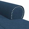 vidaXL Lounge-Liege mit Kissen Blau 91 x 157 x 91 cm Stoff