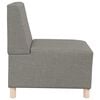 vidaXL Modulares Sofa ohne Armlehnen Beige 55 cm Stoff