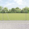 vidaXL Zaunpfosten Silber 50 x 1,5 m (25 x 25 mm Maschen) Stahl
