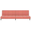 vidaXL Schlafsofa 2-Sitzer Rosa Samt