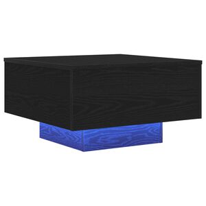 vidaXL Couchtisch Schwarz Eichen-Optik 55 x 55 x 31 cm Holzwerkstoff