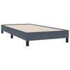 vidaXL Boxspringbett mit Matratze & LED Dunkelgrau 80x210 cm Samt