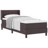 vidaXL Boxspringbett mit Kissen Dunkelbraun 200 x 80 cm Stoff