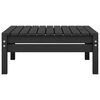 vidaXL 4-tlg. Garten-Lounge-Set Massivholz Kiefer Schwarz