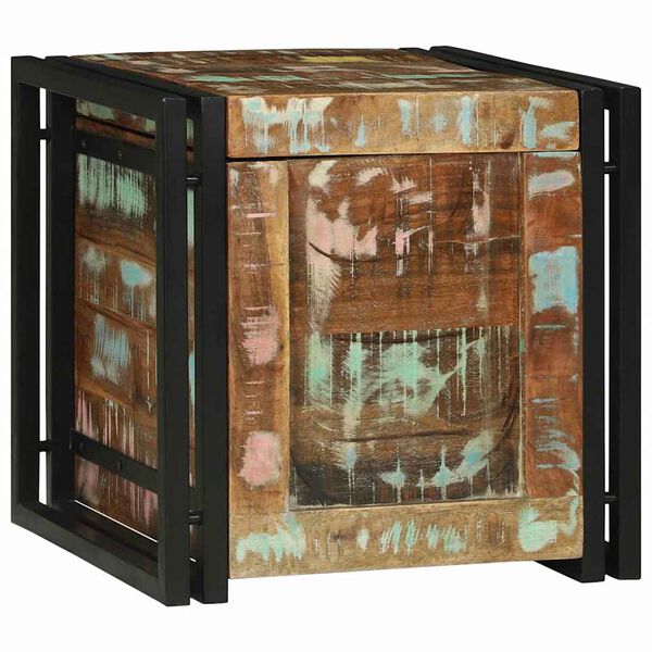 vidaXL Aufbewahrungsbox mit Speicher 40 x 40 x 40 cm Massivholz Akazie