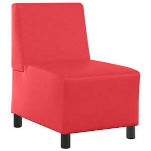 vidaXL | Modulares Armfreies Sofa | Rot 55 x 74 x 82 cm Kunstleder