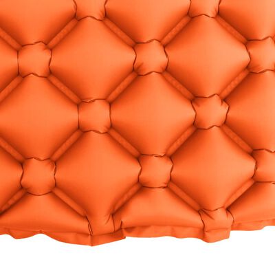vidaXL Aufblasbare Isomatte mit Kissen 58x190 cm Orange