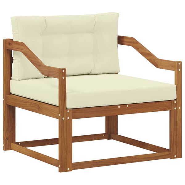 vidaXL Outdoor Mittelsofa Massivholz Akazie Natur