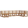 vidaXL Outdoor-Sofagarnitur mit Kissen 8 pcs Natur und Anthrazit