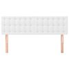 vidaXL Kopfteile Wei&szlig; 144x5x78/88 cm Kunstleder
