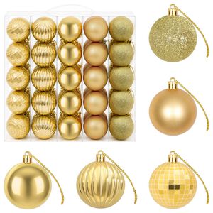 vidaXL Weihnachtskugelset 75 stk. Gold 6 cm Polystyrol