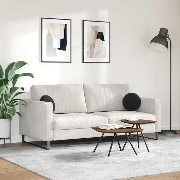 vidaXL Sitzkissen 2 St&uuml;ck Schwarz &Oslash; 30 x 13 cm Samt