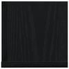 vidaXL Wandregale 2 Stk. Schwarz 75x16,5x16,5 cm Holzwerkstoff
