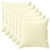 vidaXL Kissenbezug 6 stk. HOUTEN Creme 80 x 80 cm Polyester