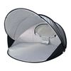 DERYAN Pop-up Strandmuschel XXL 155x133x95 cm Silbern