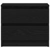 vidaXL Nachttisch 2 pcs Schwarz Eichen-Optik 50 x 40 x 43,5 cm