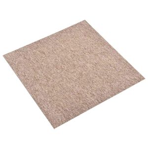 vidaXL Teppich 20 pcs Beige 50 x 50 cm 100% Polypropylen