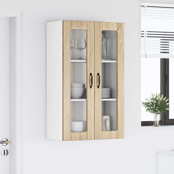 vidaXL K&uuml;chenwandschrank Sonoma-Eiche 60 x 31 x 100 cm Holzwerkstoff