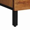 vidaXL Highboard mit Regal Natur 60 x 33,5 x 100 cm Massivholz Akazie