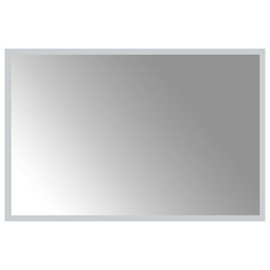 vidaXL LED-Badezimmerspiegel Transparent 60 x 40 cm Geh&auml;rtetes Glas