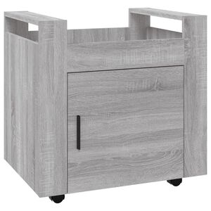 vidaXL B&uuml;rowagen Grau Sonoma 60x45x60 cm Holzwerkstoff