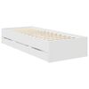 vidaXL Bettrahmen mit Schubladen Wei&szlig; 75 x 190 cm Ingenieurs Holz