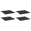vidaXL Gartenstuhl-Kissen 4 Stk. Schwarz 40x40x3 cm Oxford-Gewebe