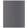 vidaXL Bücherregal-Bretter 8 Stk. Hochglanz-Grau 40x50x1,5 cm