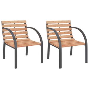 vidaXL Gartenst&uuml;hle 2 Stk. Holz