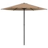 vidaXL Gartensonnenschirm Rechteckig 2,3 x 2,3 m Polyester Taupe