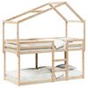 vidaXL Etagenbett mit Dach 80x200 cm Massivholz Kiefer
