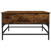 vidaXL Couchtisch R&auml;uchereiche 80x80x45 cm Holzwerkstoff und Metall