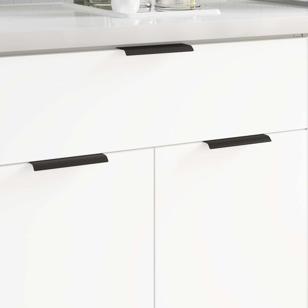 vidaXL Griff 725 pcs Schwarz 120 x 39,6 x 17 mm Aluminium