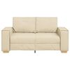 vidaXL 2-Sitzer Sofa Creme 160x78x84 cm Stoff