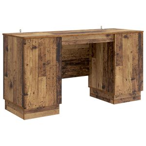 vidaXL Schreibtisch Altholz 142,5 x 50 x 75 cm Holzwerkstoff