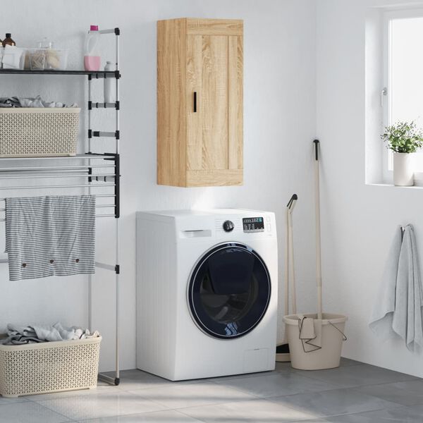 vidaXL Wandschrank Sonoma-Eiche 34,5x34x90 cm Holzwerkstoff