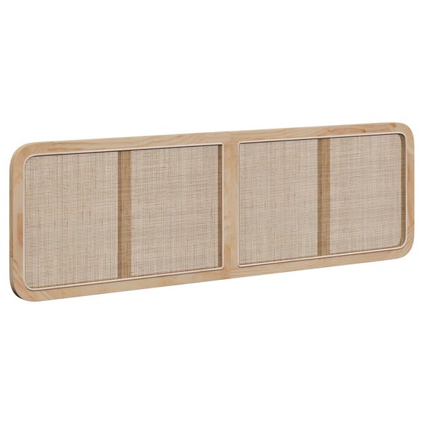 vidaXL Kopfteil mit Kopfteil Natur 180 x 55 x 3 cm Rattan