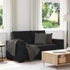 vidaXL 2-Sitzer-Sofa Schwarz 120 cm Samt