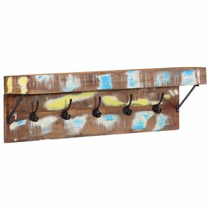 vidaXL Garderobenst&auml;nder Mehrfarbig 73 x 19 x 23 cm Massivholz Altholz