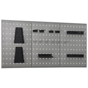 vidaXL Werkzeugwand 3 Stk. 40&times;58 cm Stahl