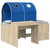 vidaXL Bett mit Tunnel 3 stk. Sonoma Eiche und Blau Holzwerkstoff
